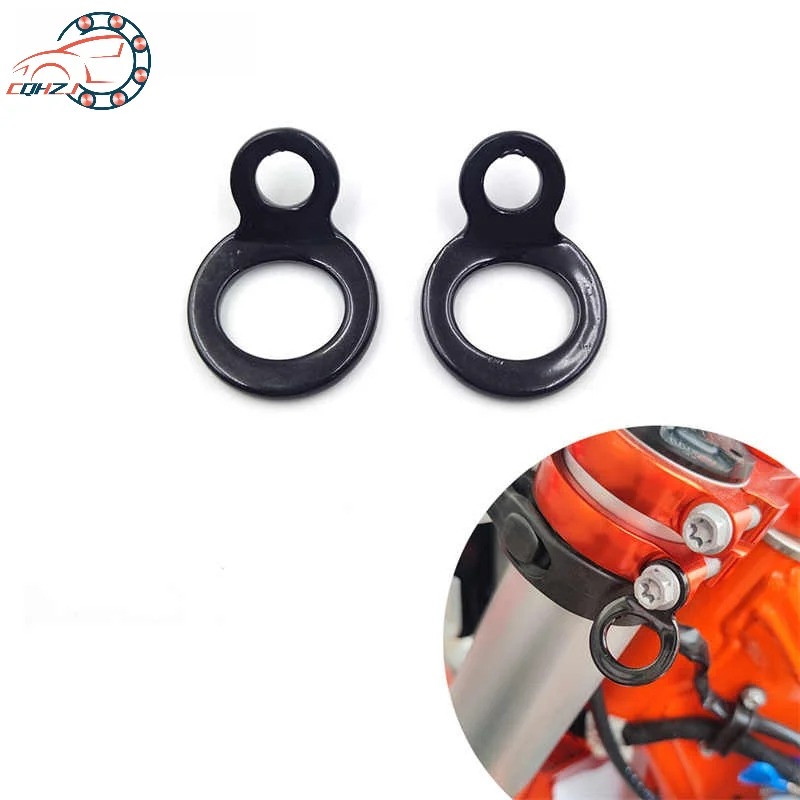 CQHZJ 2pcs Motorcycle Tie-Down Strap Rings Stainless Steel Material For Dirt Bike ATV UTV Fixed Rope Buckle