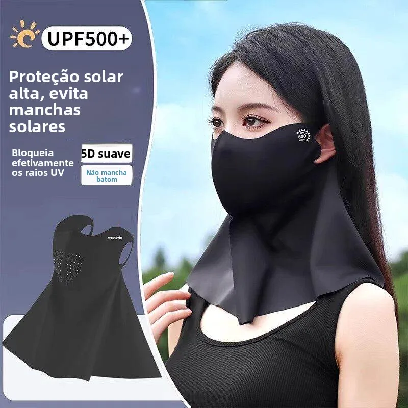 men's-sun-protection-face-mask-half-face-uv-protection-cycling-delivery-ice-silk-neck-covering-equipment-triangular-nylon-fabric