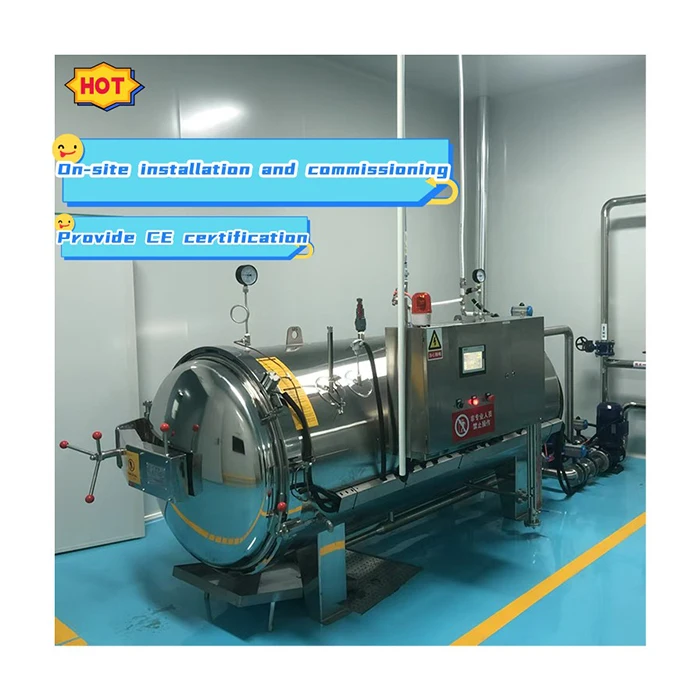 Food Processing Beverage Pet Food Canned Ready-to-Eat Meals Steam Way Automatic Autoclave Sterilizer