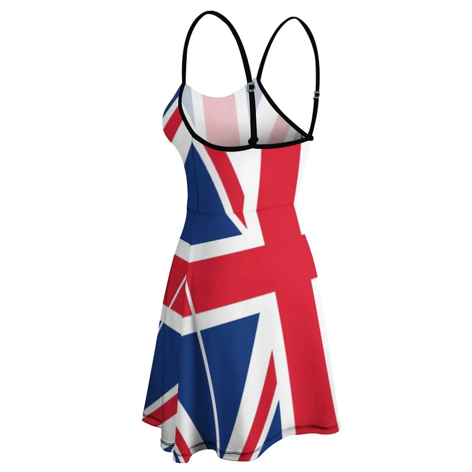 British Flag Union Jack Women's Sling Dress Funny Graphic Sexy  Woman's Gown Funny Novelty  Clubs Dresses