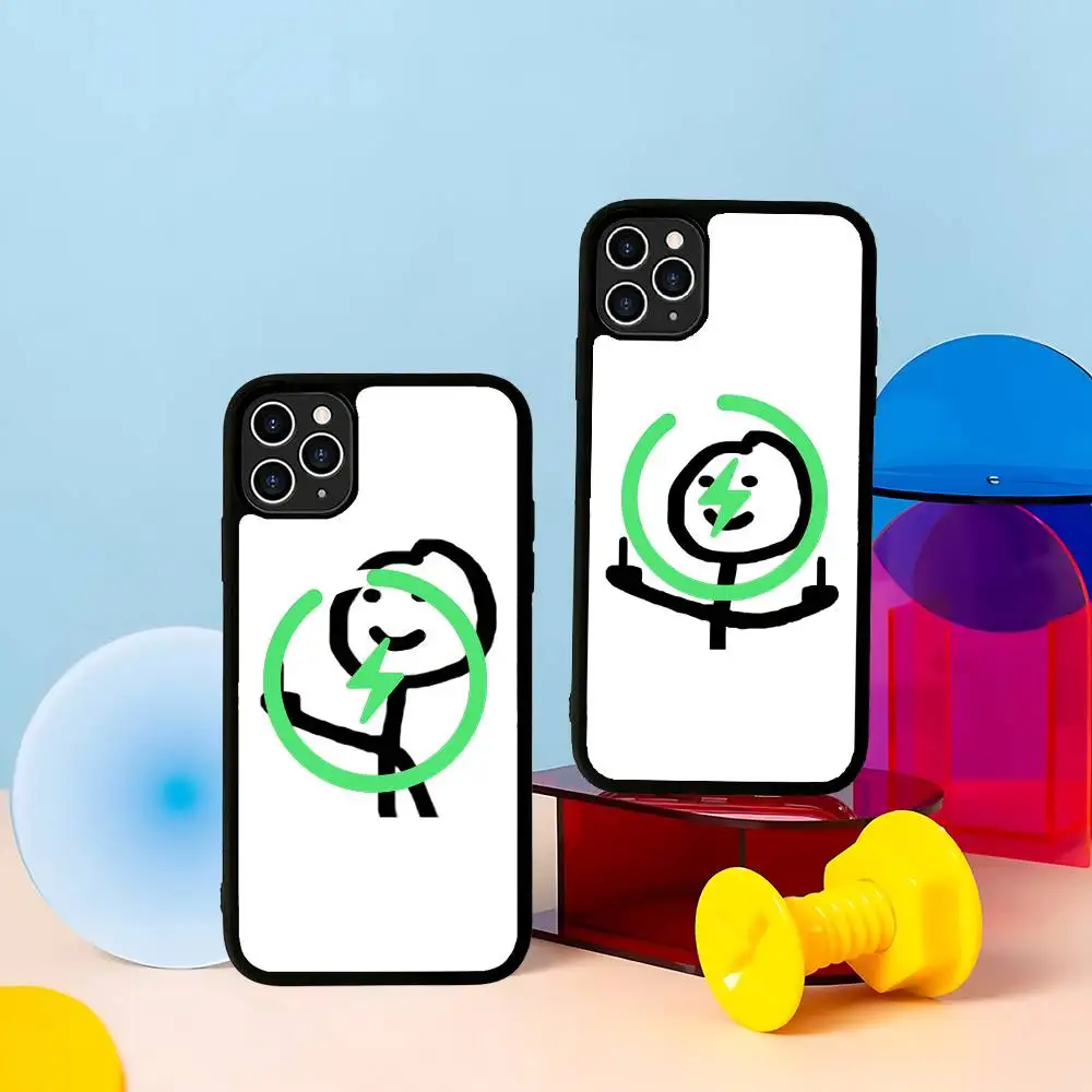 

Funny Middle Finger Cute Man Phone Case Magnetic Case For IPhone 16 14 13 12 11 15 Pro Max Plus For Magsafe Wireless Charge Cove