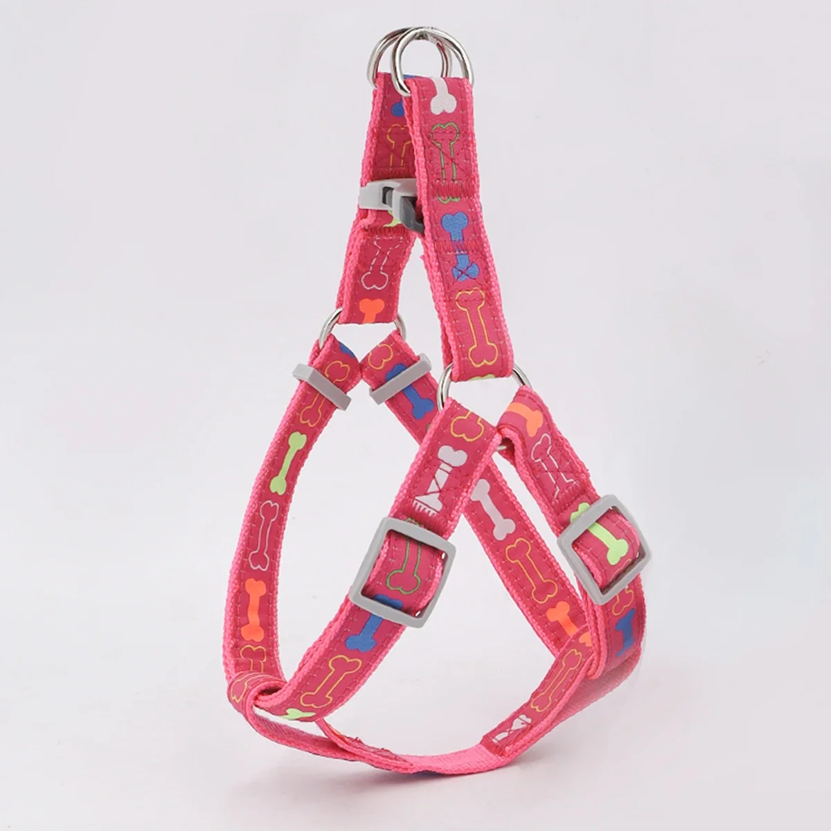 

1PC Colorful Bone Tripod Pet Dog Harness For Indoor And Outdoor Use Kawaii dog collar Dog patches Dog shock collar Collar dog