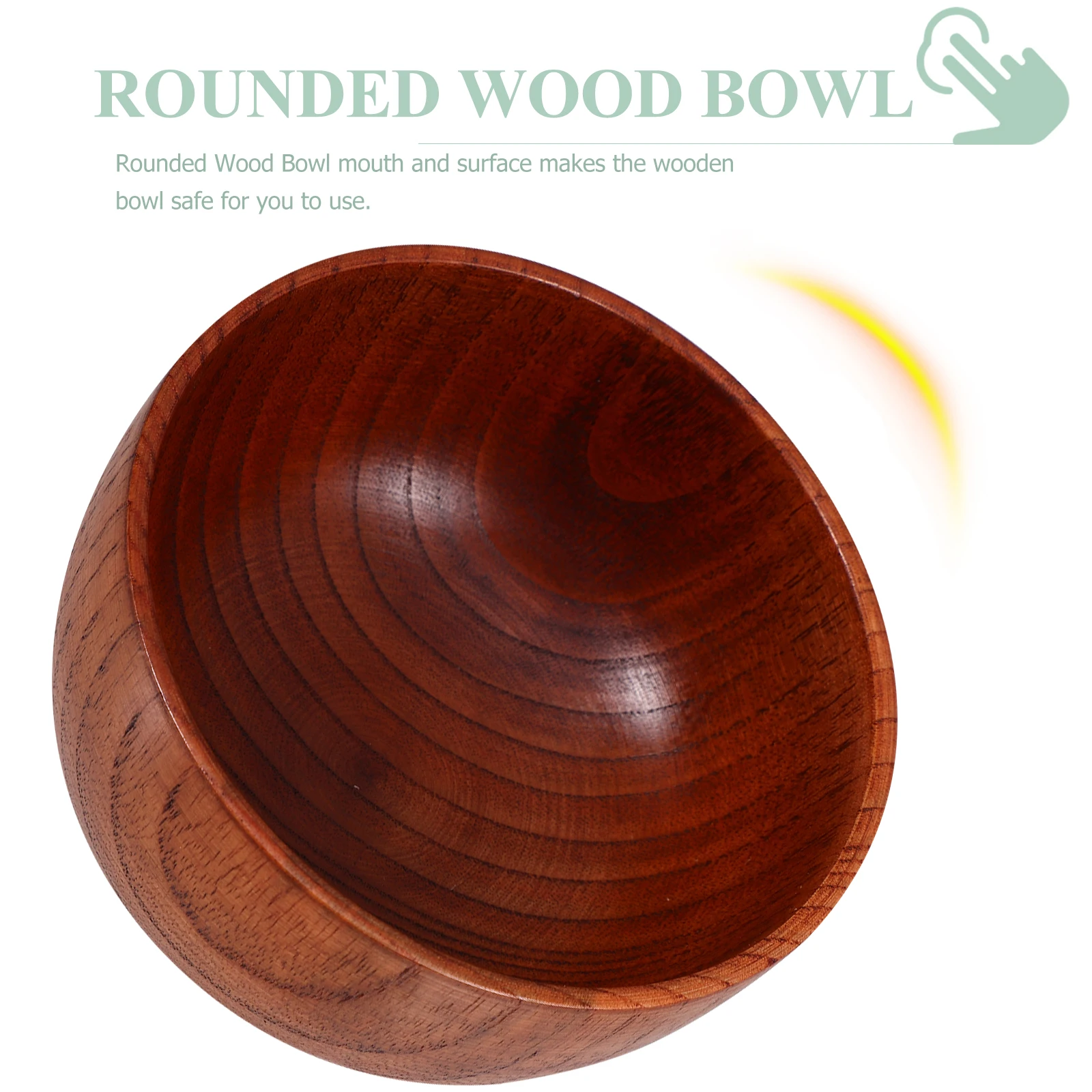 

Wooden Tableware Set Keys Bowl Bowls Noodles Fruit for Kitchen Counter Micro-wave Oven