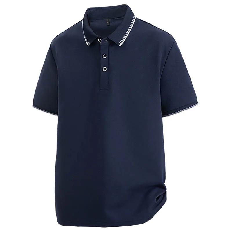Męska koszulka polo plus size 7XL 8XL, codzienna, letnia, 100% bawełna, oddychająca, z krótkim rękawem, kołnierzyk, koszula biznesowa, golf, męska bluzka, odzież