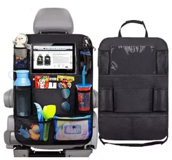 Car Seat Organizer Multifunctional Oxford Fabric Car Back Multi Pocket Storage Bag with Tablet Holder Protector for Kids