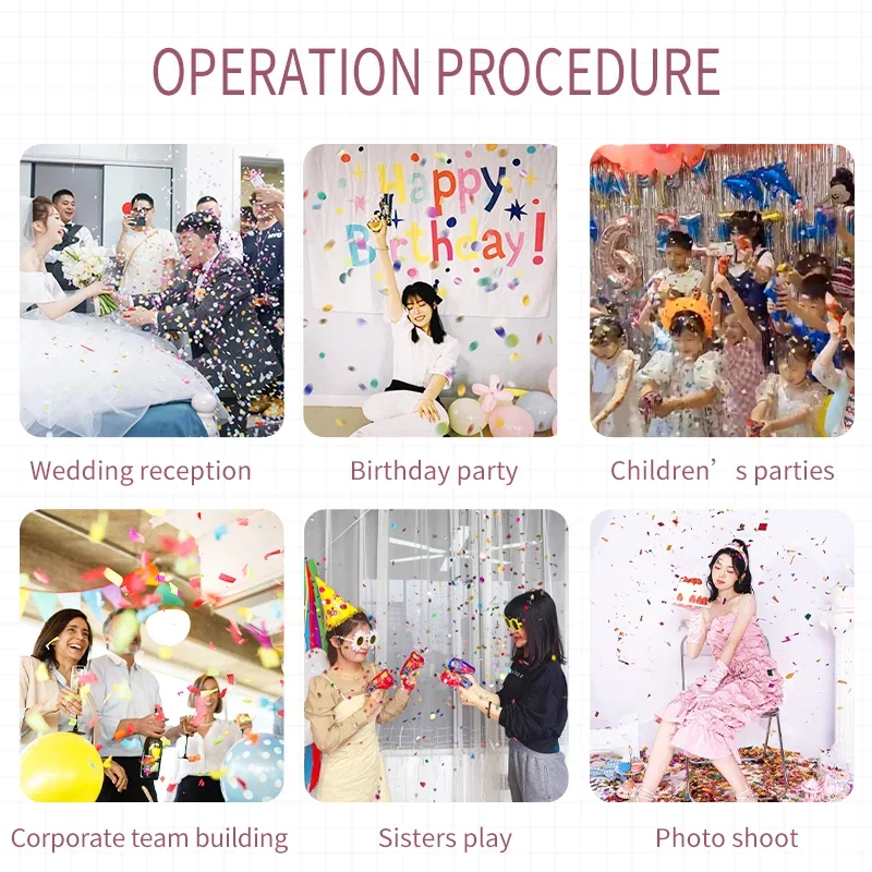 10 قطعة بالون الألعاب النارية القابل للنفخ للحفلات، قصاصات يدوية لمهرجان الزفاف، زينة السنة الجديدة، ألعاب بالونات، مستلزمات الحفلات #5