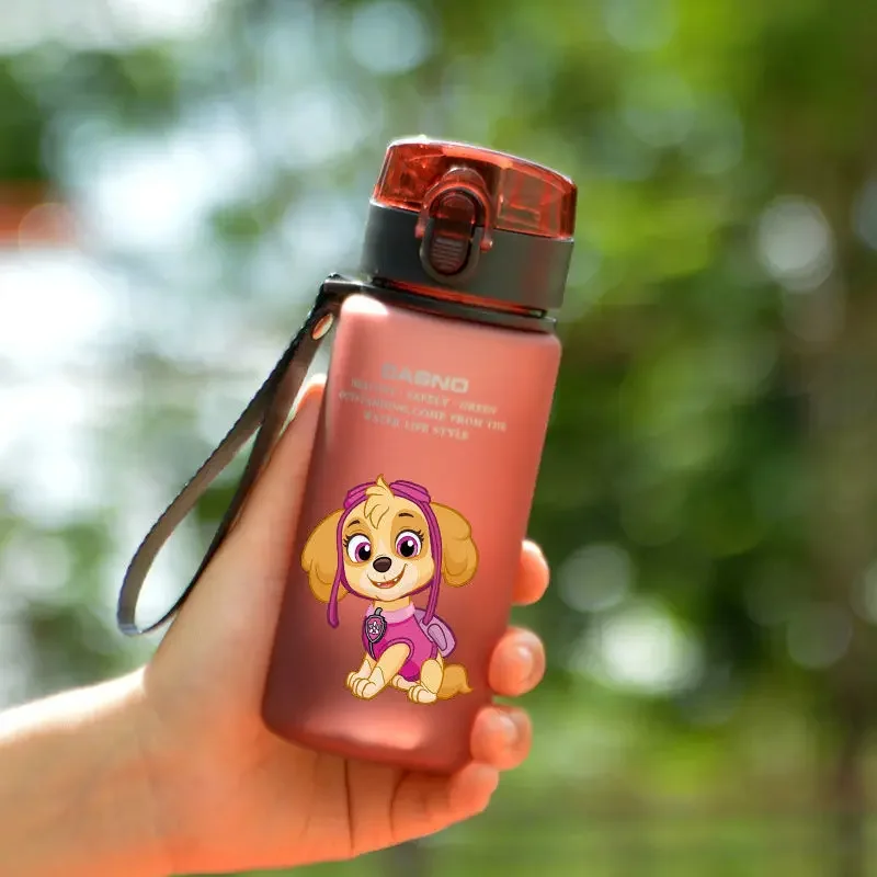 Paw Patrol Action Figures Straw Mugs Chase Marshall Skye Kids Matte Sports Bottles 400ml Outdoor Portable Kids Cup School Gift