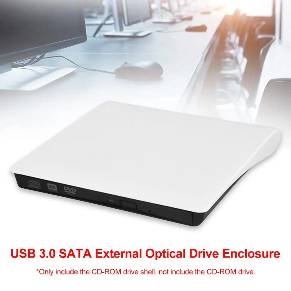 

Нескользящий внешний корпус для оптического привода USB 3.0 SATA DVD CD-ROM RW Player