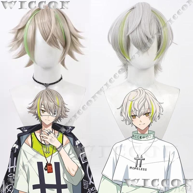 Ryui Shiramitsu Toi Shiramitsu L4mps in 18TRIP Game Cosplay Prop Man Hair Wig Adult Gift Holloween Roleplay Comic Con Customized