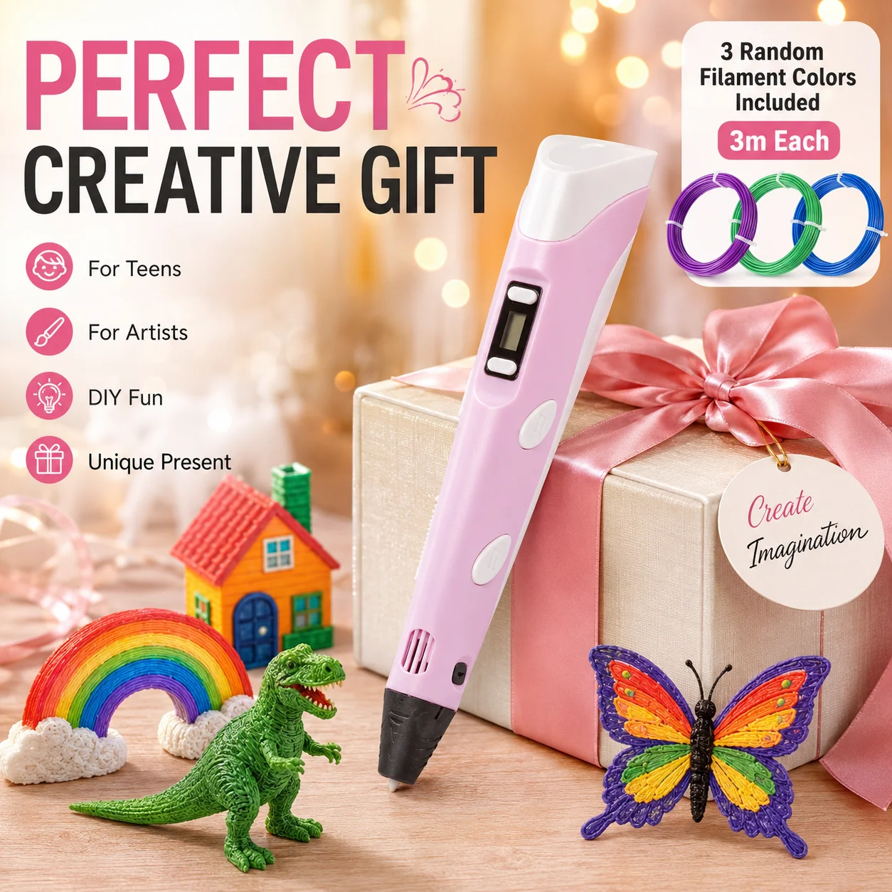 Zestawy długopisów 3D z ekrane – Kids Toys Drawing Easy recenzja i cena