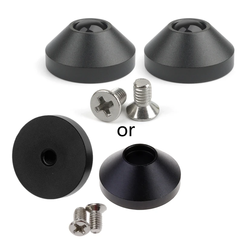 F3KE 2Pcs Anodized Aluminum Foot Cone Feet Alu Giving Screws For Custom Mechanical Keyboard for Case 6Colors Optional