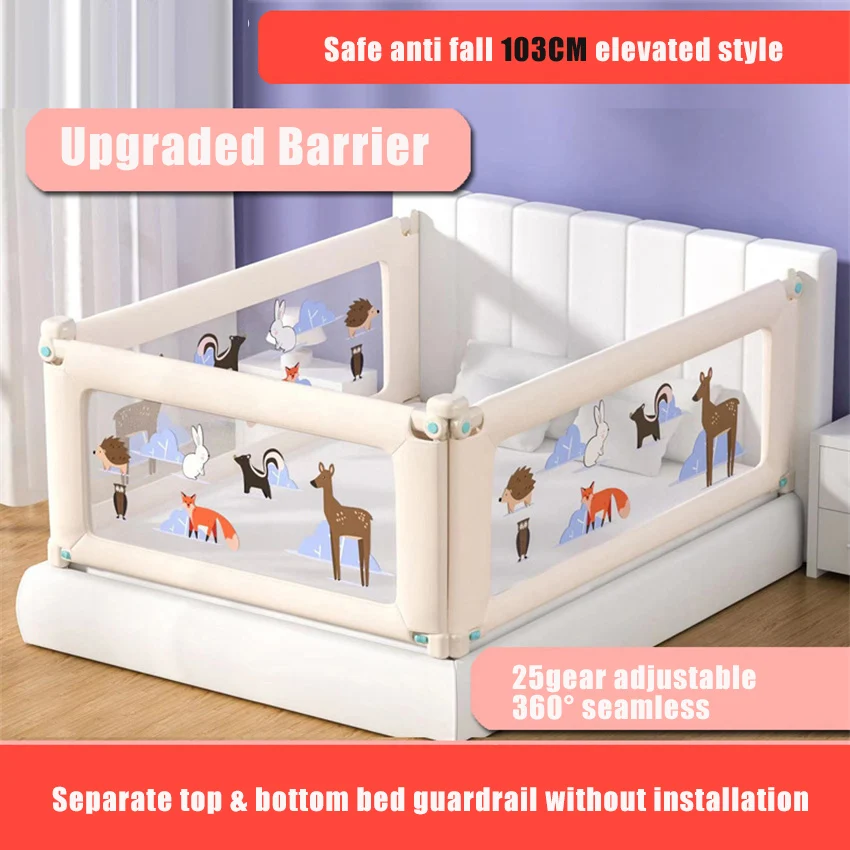 Clôture de sécurité universelle pour bébé et enfant, protection contre les chutes et les bords du lit