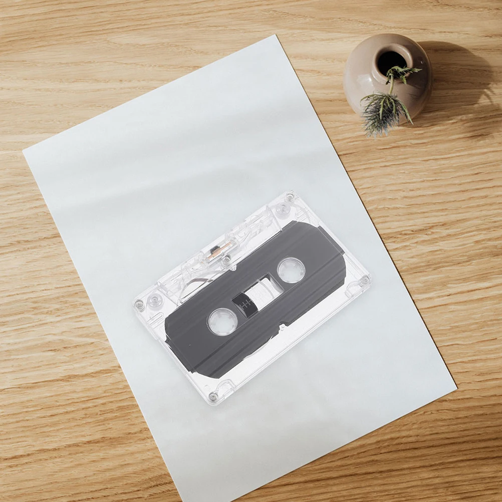

8pcs Blank Cassette Tape Audio Cassettes Music Speech Clear Case 30 Minute Recordable Mini Tape Retro Party