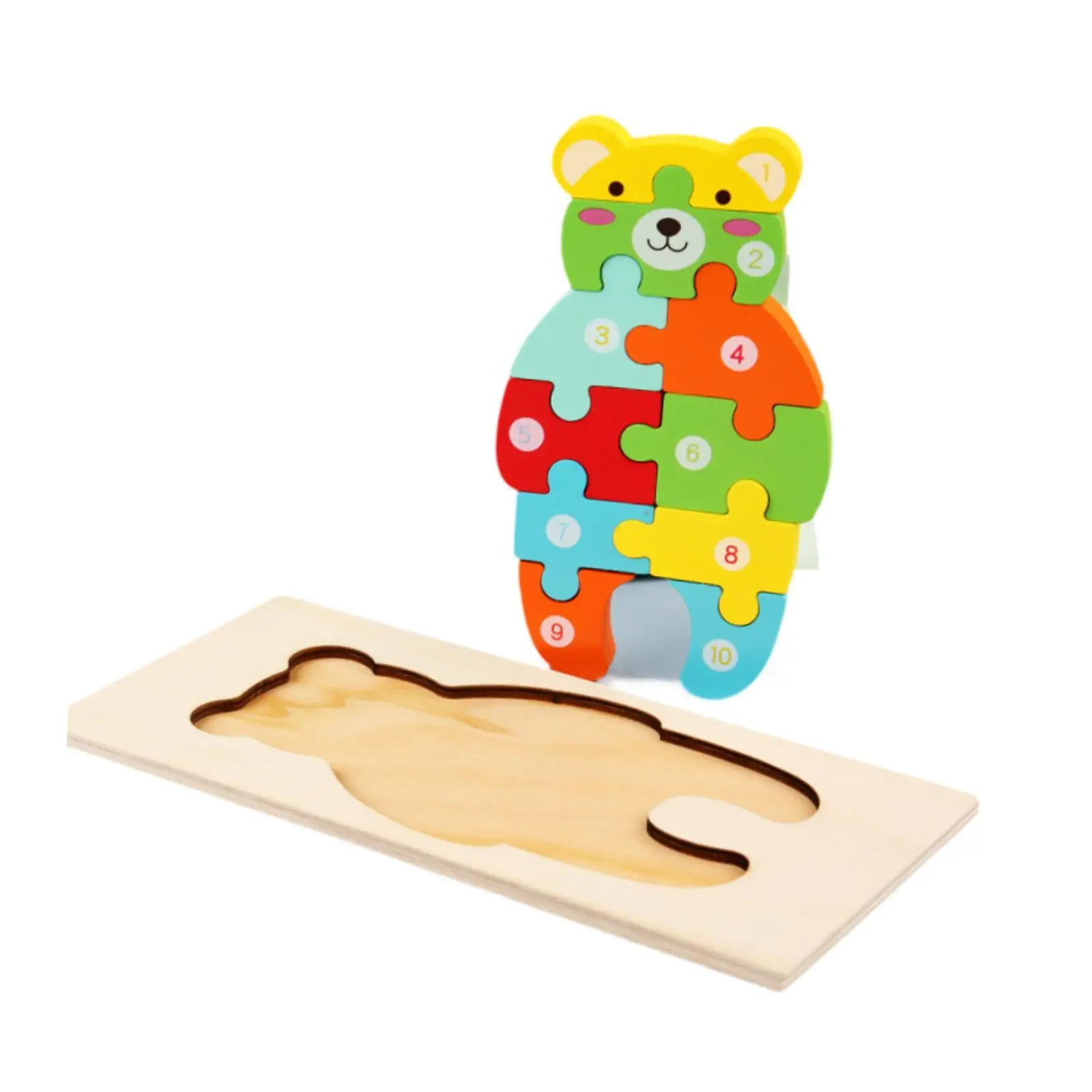 

Деревянная 3D-головоломка-сортер «Медведи» для детей 2-4 лет, развивающая игрушка для дошкольников, подарок на день рождения