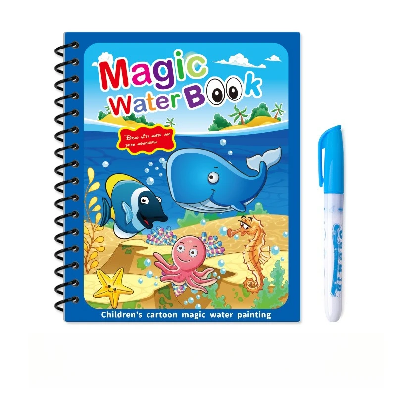 Livre de dessin à l'eau magique réutilisable, peinture éducative, jouet Montessori avec stylo magique coloré pour l'éducation précoce, jouets cadeaux