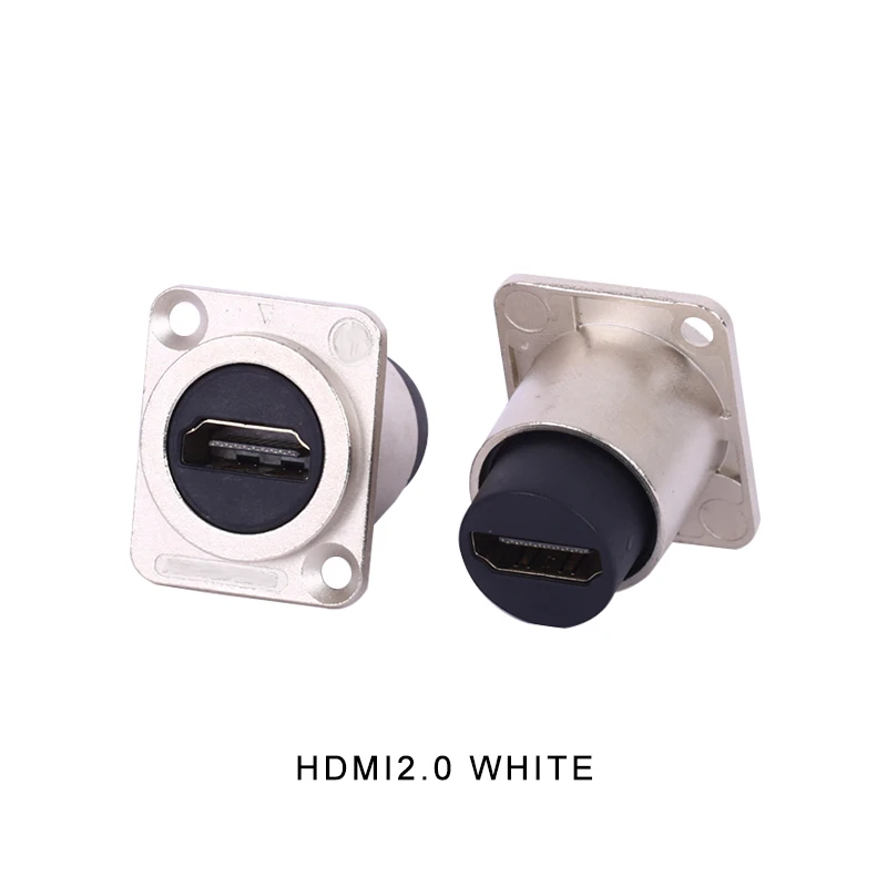 D-Type HDMI Coupler, Female to Female 4K Pass Through Adapter,HDMI Panel Mount Connector, HDMI D Series Panel-Mount Connector