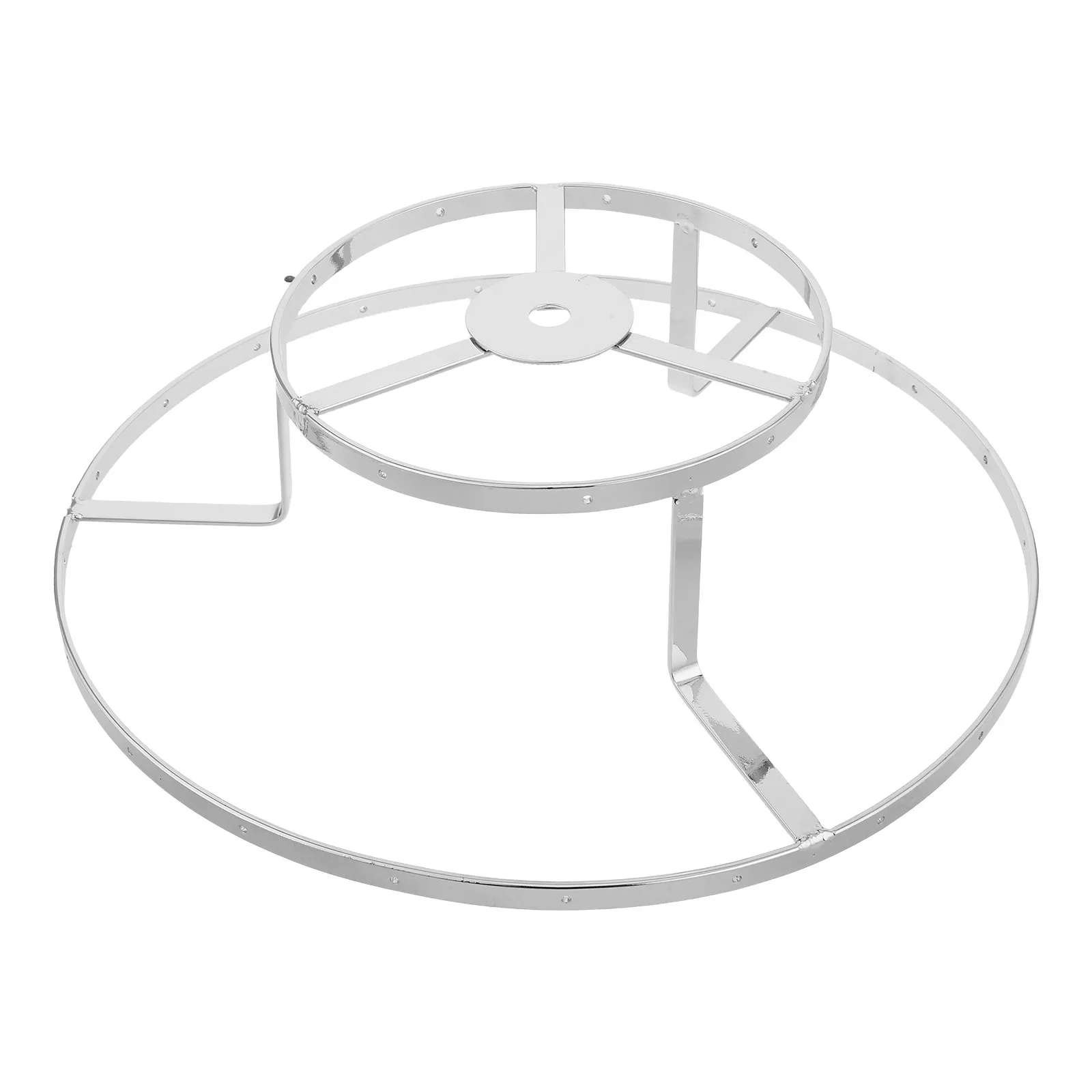 

Двухслойная круглая проволочная рамка для абажура, железный держатель для лампы, аксессуары для светильников, идеальные детали для ремонта подвесных светильников своими руками, для изготовления абажуров