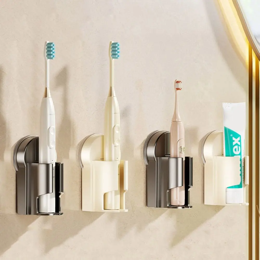 3Pcs Wall Mounted Suction Cup Electric Toothbrush Holder Space Saving Reusable Toothbrush Storage Base Detachable
