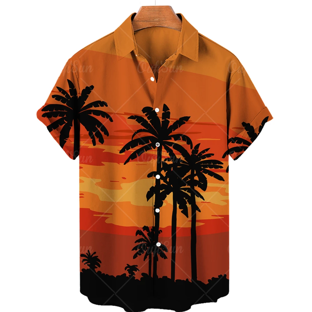 

Men's Hawaiian shirts Summer beach vacation shirt Unisex men and women's daily clothing Fashion casual outdoor short sleeved top