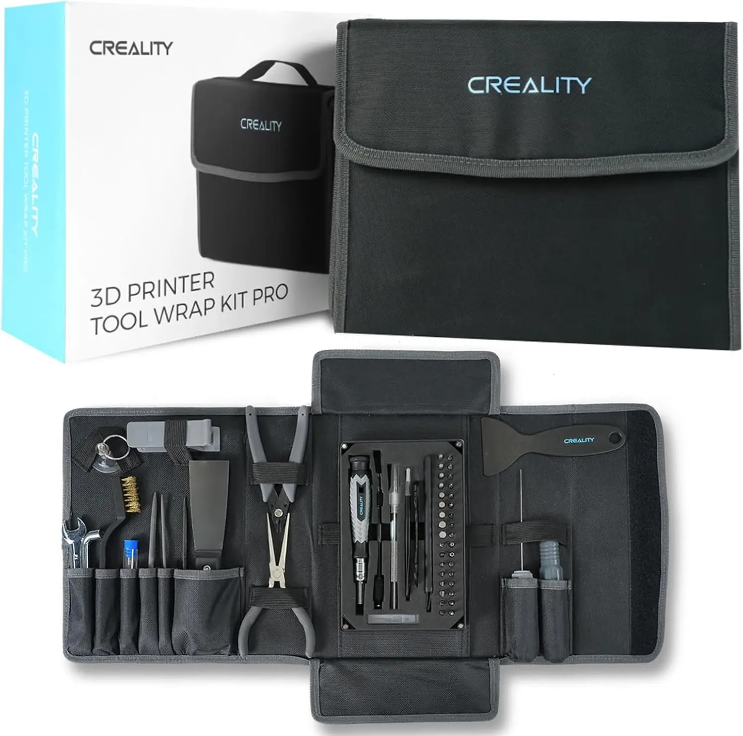 

74Pcs 3D Printing Tool Kit for Assembly, Removal & Filament Cutting - Complete Accessory Set for FDM Printers