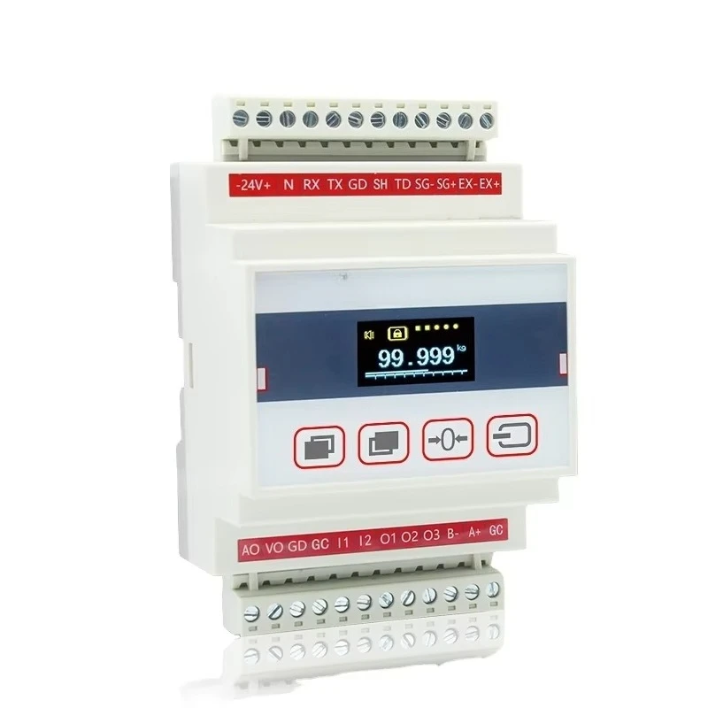 4-20ma/0-10V Anti-interference Weighing Display Transmitter Force Measurement signal Amplifier 485 Communication Sensor