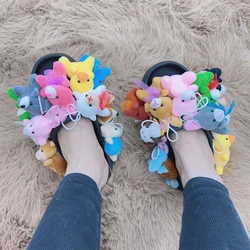 Women Summer Plush Slippers Teddy Bear Christmas Cute Style Faux Fur Home Indoor Furry Soft Anti-slip Lovely Shoes