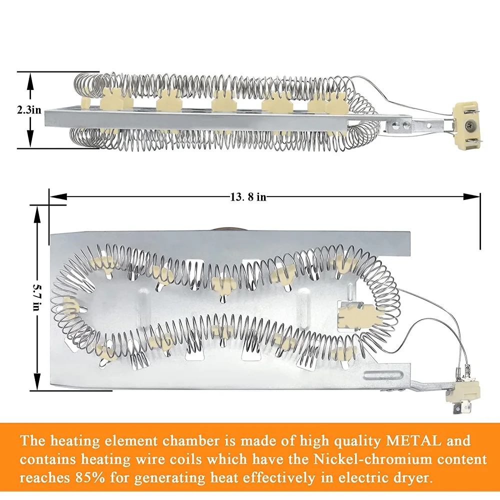 3387747 PS11741416 Dryer Heating Element Replacement AP6008281 8527865 AP2947033 PS344597 W11045584 W11344457
