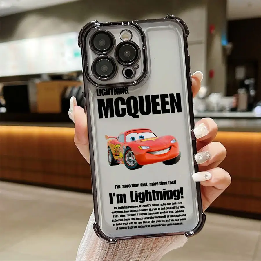 กรณีสําหรับiPhone 13 15 Plus 12 14 16 Pro Max 11 16 + ฝาครอบโทรศัพท์นุ่มSally Lightning McQueen