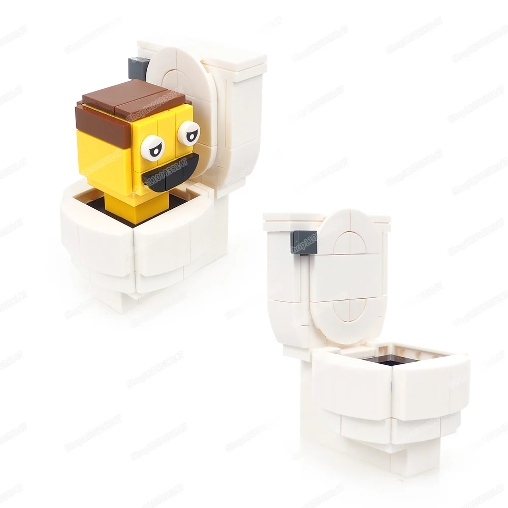 Toilet Head Building Block para Meninos, Montagem MOC, Figuras Amarelas, Toilet Man Race, Multiverso War Equipment, Cenas Modelo, Presente Brinquedos para Meninos