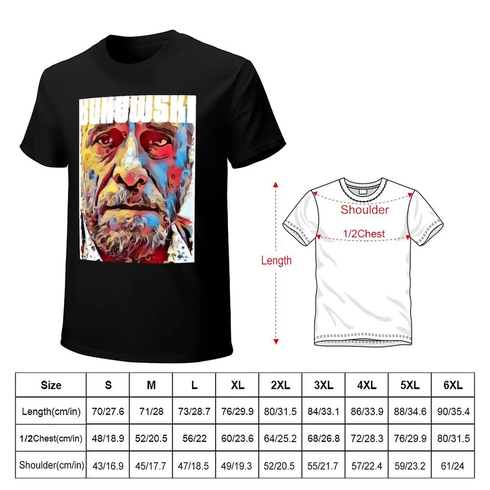 Bukowski T-Shirt t shirts for man cotton T-Shirt