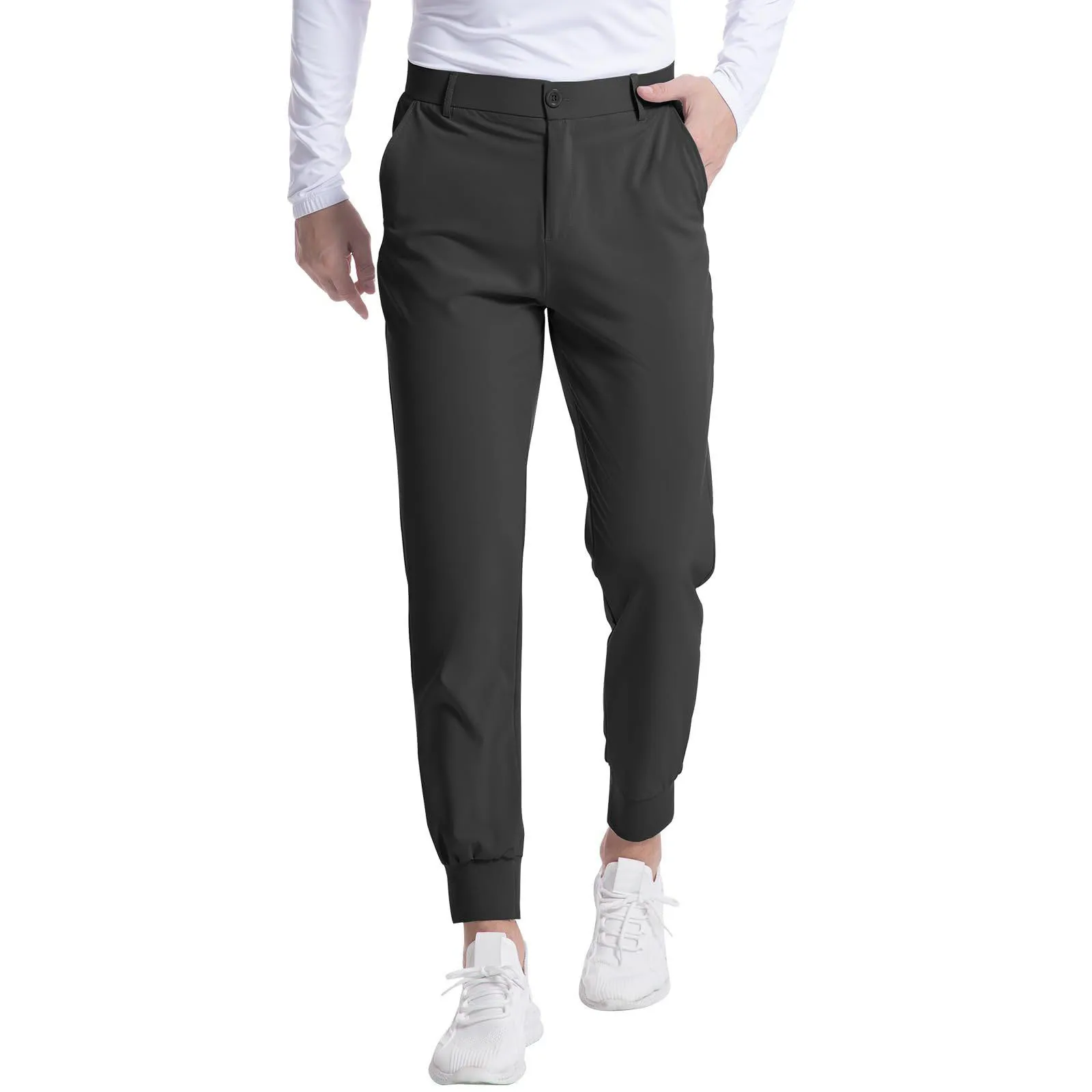 Sweatpants Men Solid Color Casual Autumn Winter Tech Men'S Casual Ankle Length Pants Spring Autumn Casual Outdoor Sweatpants