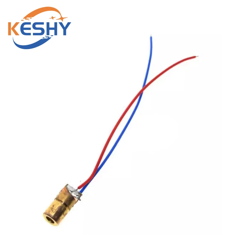 10 قطعة قابل للتعديل مؤشر ليزر صغير ديود ريد دوت ليزر ديود الدائرة 3 فولت/5 فولت 5 ميجا واط 650nm وحدة مؤشر البصر النحاس رئيس