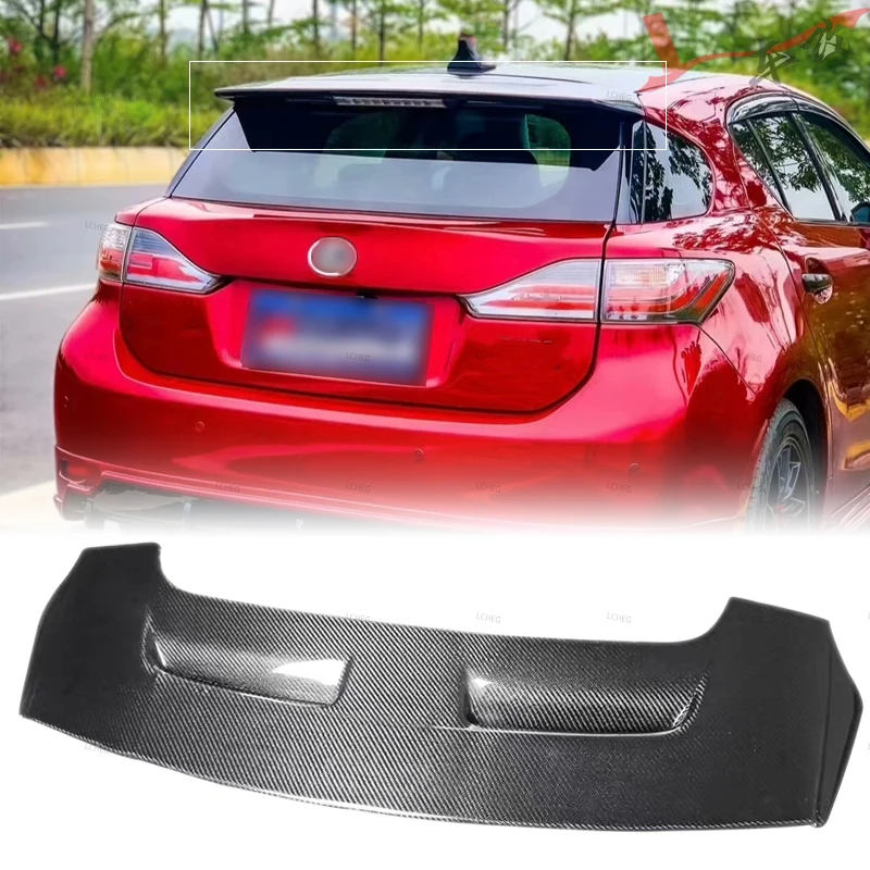 

Suitable for Lexus CT200h CT200 2010-2022 car trunk wing body kit accessories high-quality carbon fiber rear roof lip spoiler