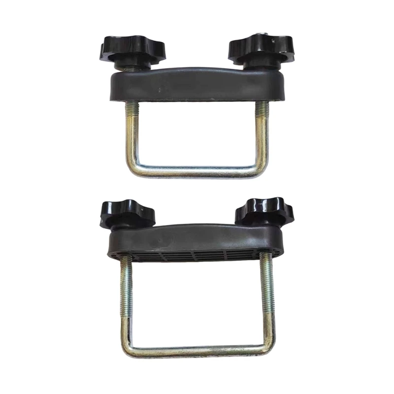 Roof Rack Bar Fixing Mount with U Bolt and Hand Tightening Knobs for Vehicle Roof Rack Hardware Service Part Use D7YA