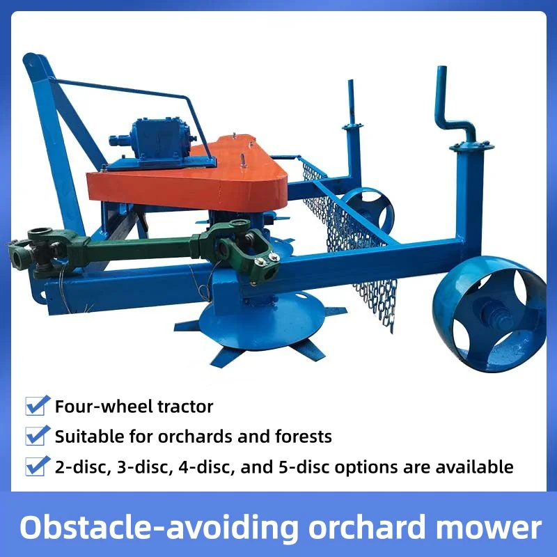 Heavy Duty Tractor Mounted Disc Mower PTO Transmission Rotary Disc Grass Mower Anti-Wrap Blade Design (Customized)
