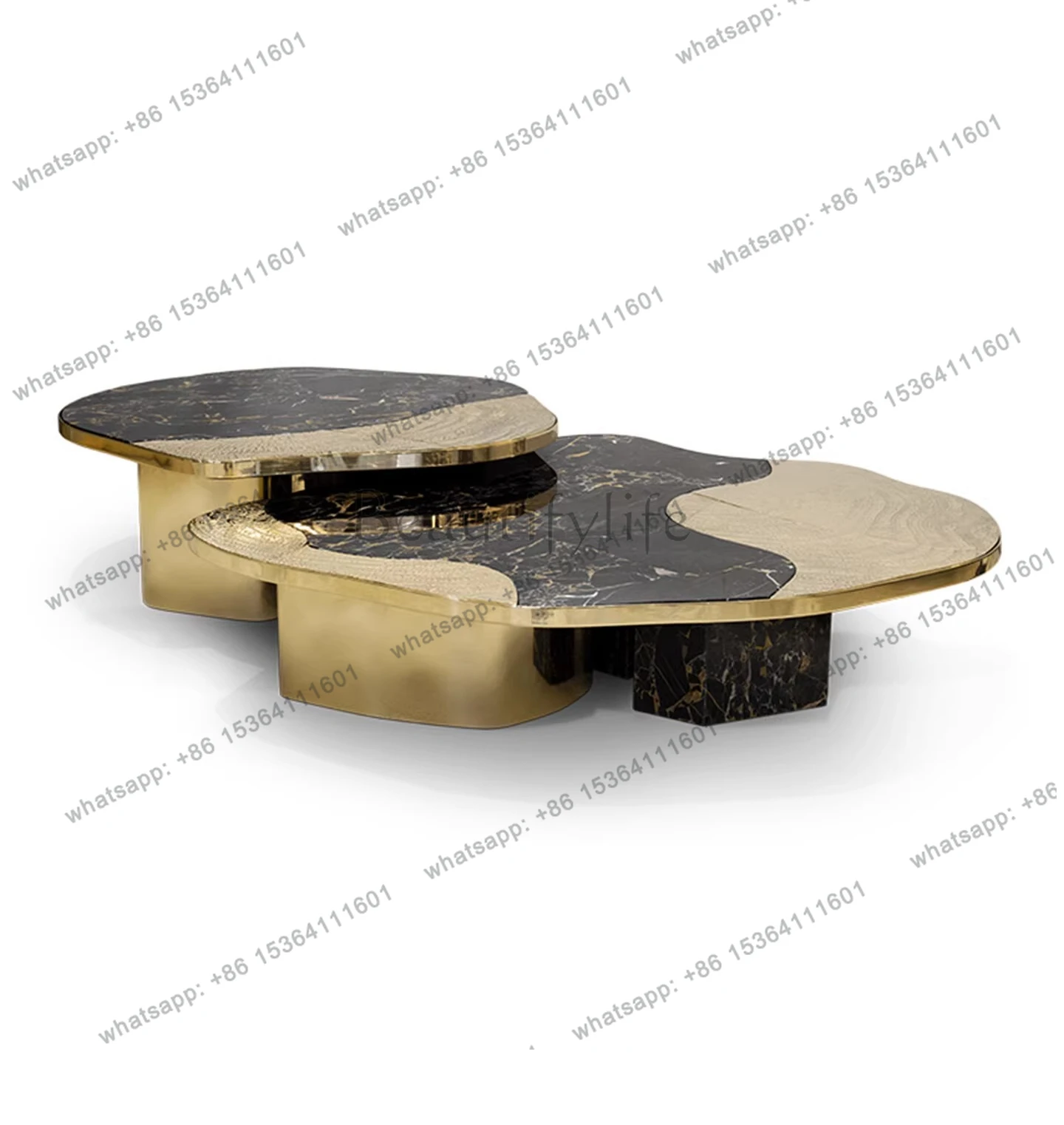 

Журнальный столик из итальянского мрамора, светлый, роскошный, креативный, нестандартный, высококачественный журнальный столик, комбинация