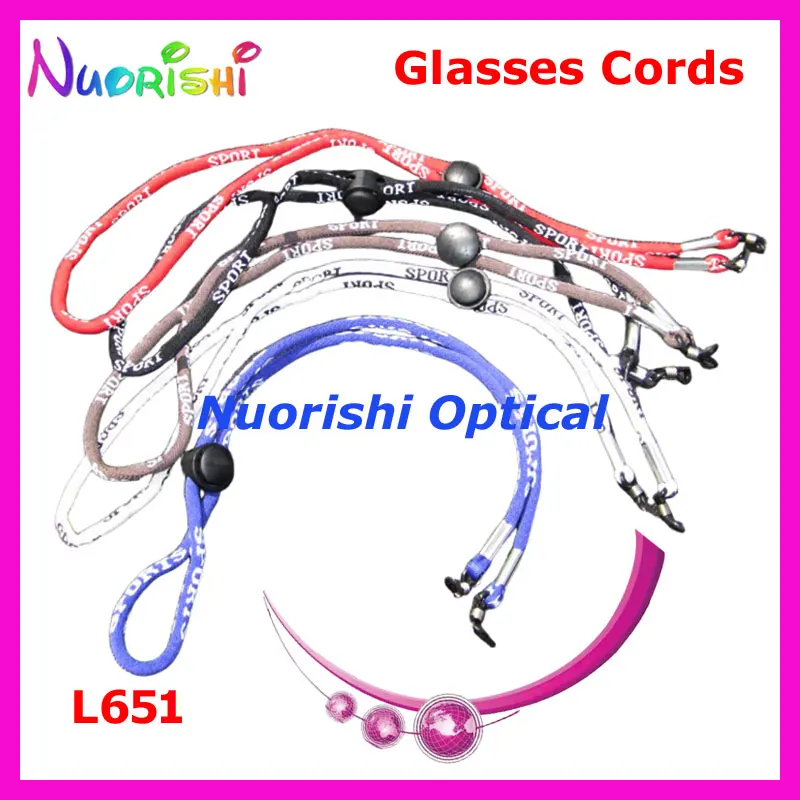

50pcs L651 sports eyewear cords 5 colors for options glasses eyeglasses string chains cords Free Shipping