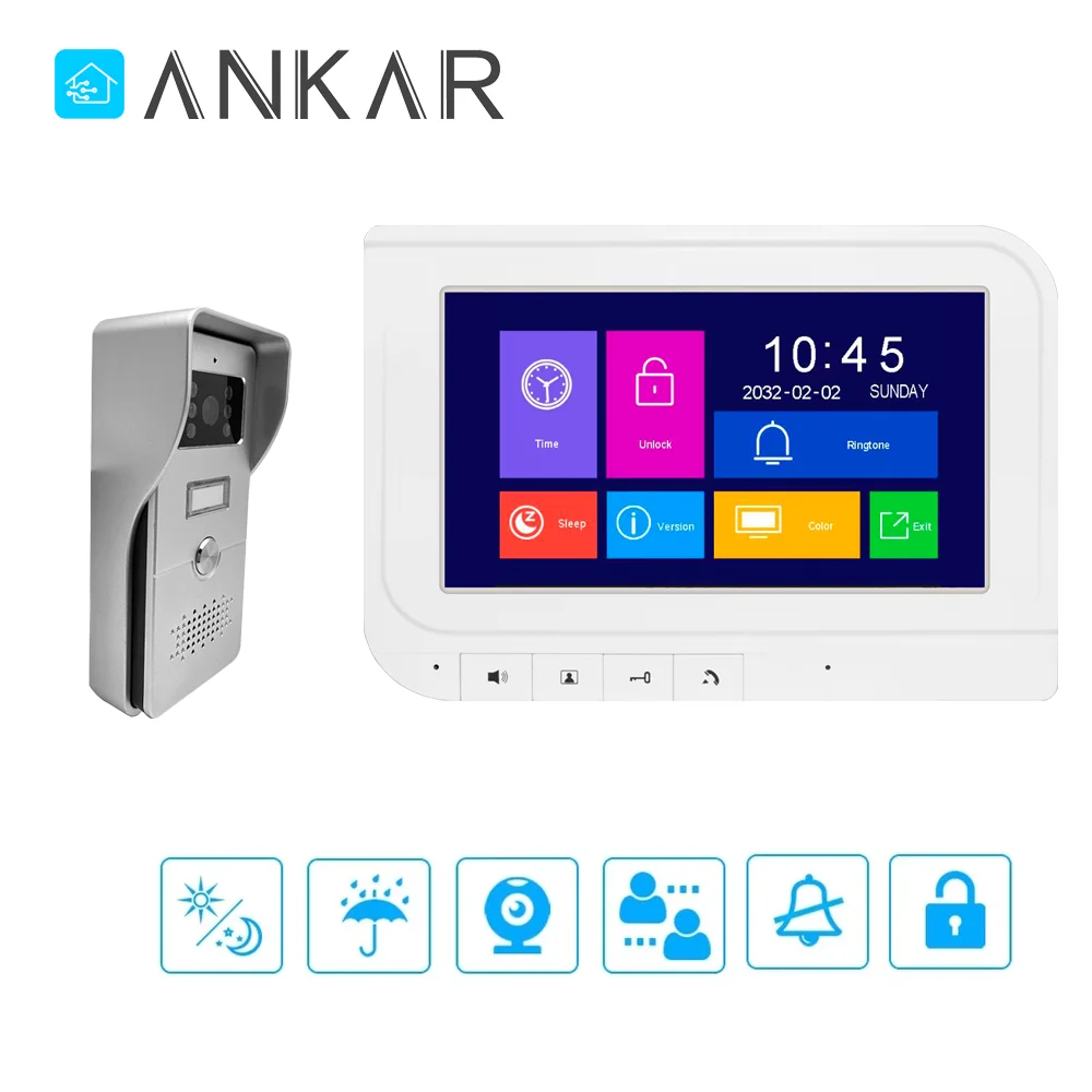 Ankartech Analog 4 wire Citofono Residential intercom 7