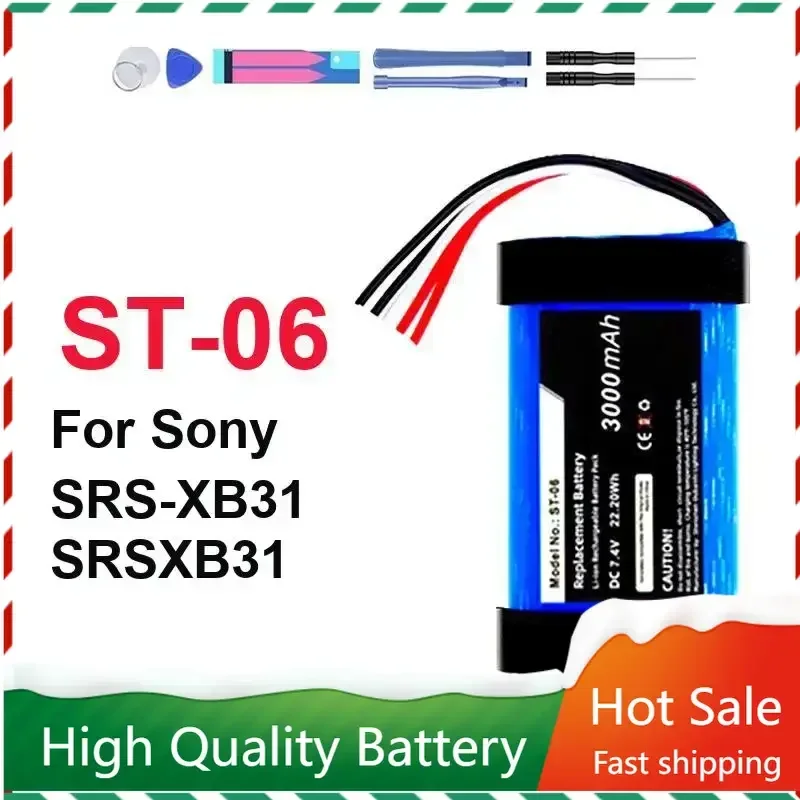 

Replacement Battery for Sony SRS-XB31 SRS-XB33 ST-06 ID1057 IAJOO2NA Bluetooth Speaker Lithium Batteries Warranty + Track NO