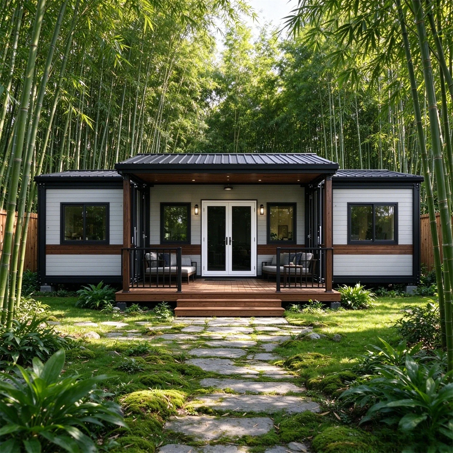 Portable Modular Homes Detachable Container House Fabricated Home Restaurant Luxury Expandable Container House Warehouse Barn