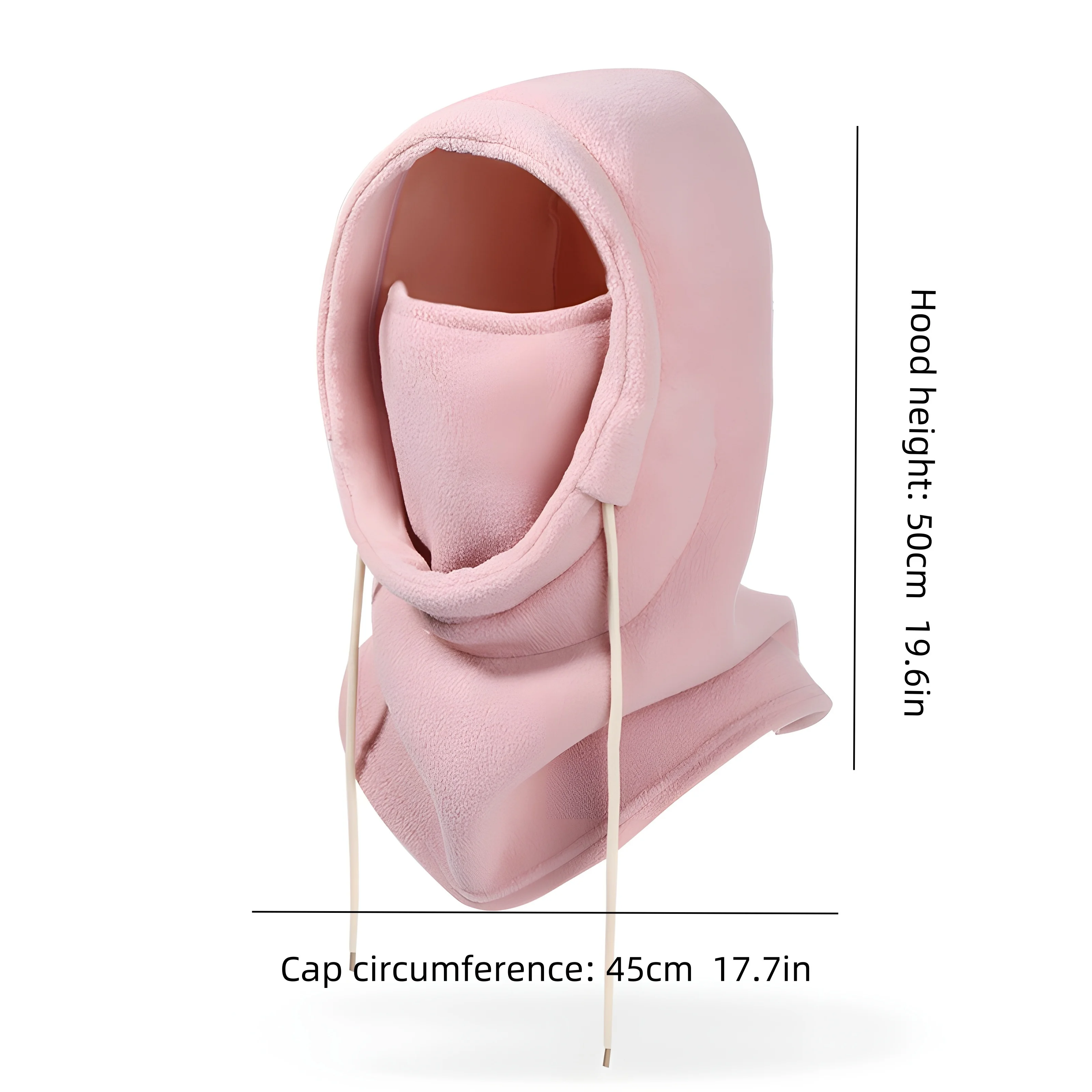 Passamontagna antivento in maglia accogliente: cappuccio con ghetta invernale Casual per appassionati di sci e Outdoor