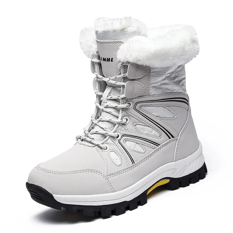 2024 Winter Travel Casual Snow Boots Women's Platform Wear-resistant Cotton Shoes Anti Slip Hiking Work Cold Proof Women's Boots