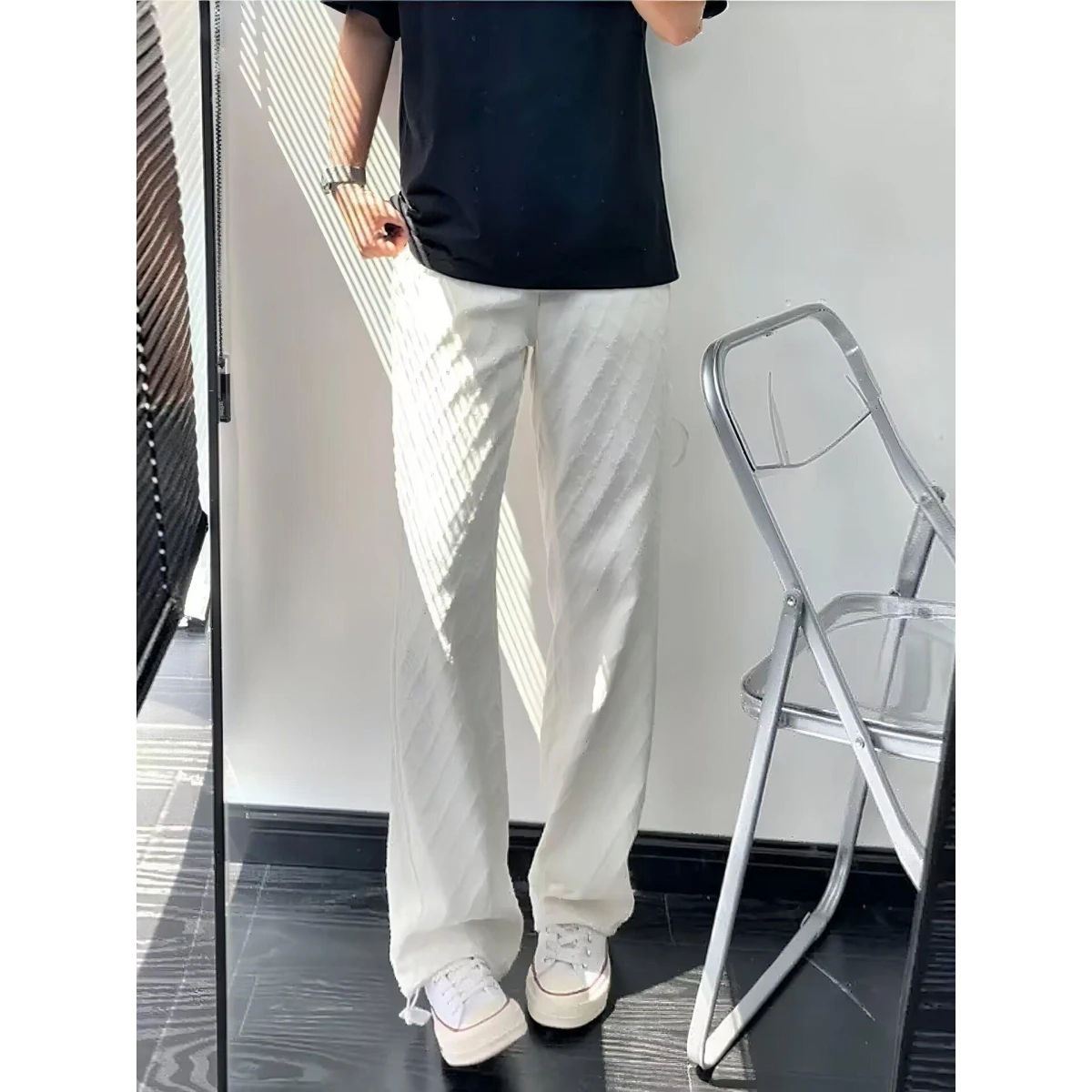 

Свободные мужские повседневные рабочие брюки цвета хаки, прямые винтажные брюки, осень-зима, новая модная удобная одежда из полиэфирного волокна