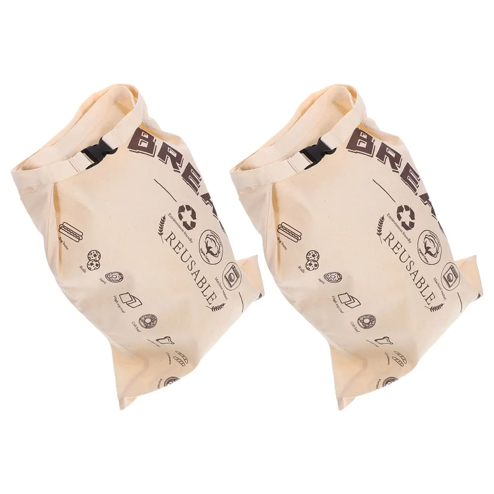 

2Pcs Bread Cotton Reusable Storage Fresh Keeping Pastry Pouches Mini Baker Homemade Bread Storage Bags Food Containers
