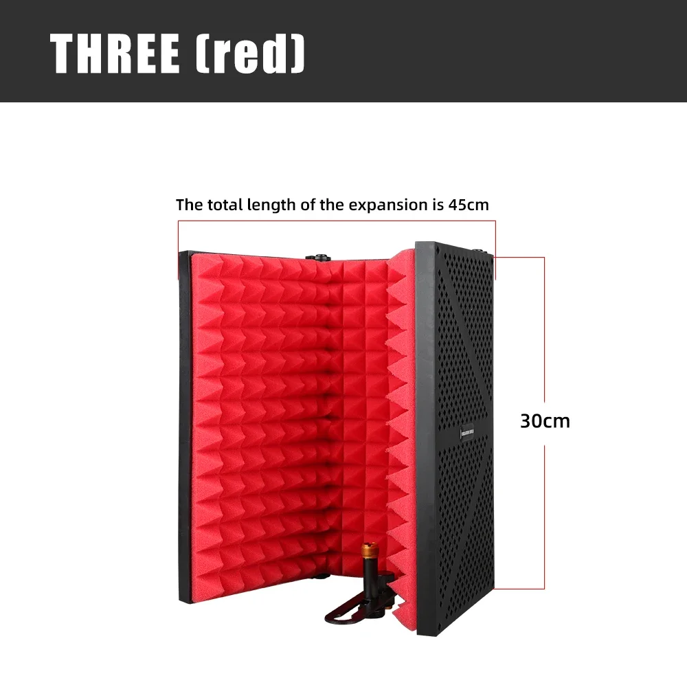 ميكروفون الصوت درع لوحة رغوة صوتية/ميكروفون شاشة بلاستيكية عازلة للصوت/لوحة عازل ميكروفون تسجيل الاستوديو