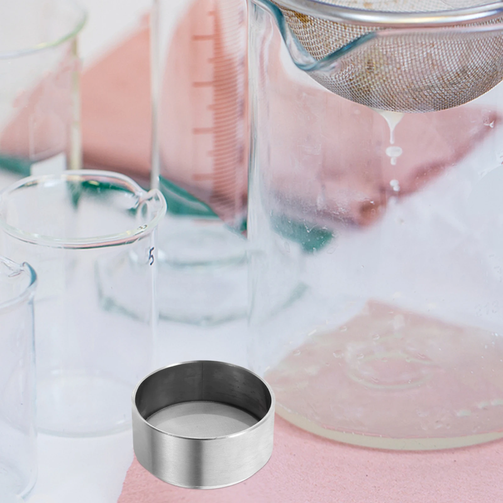 

Stainless Steel Cell 200 Mesh Strainer Precision Filtration Metal for Particle Separation Soil Sifter Test