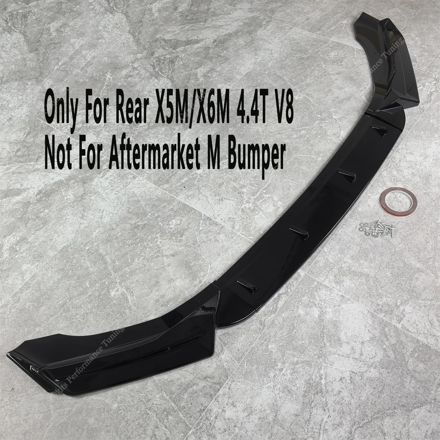 Max Style ABS Front Bumper Splitter Lip Spoiler Diffuser For BMW X5M F85 X6M F86 4.4TV8 Real M 2015-2018 Bodykits Tuning