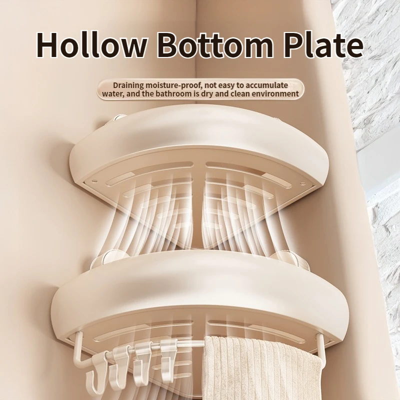 Bathroom Suction Storage Rack No-Drill Corner Toilet Shower Bath Gel Triangle Organizer Holder for Bathroom Organization image 6