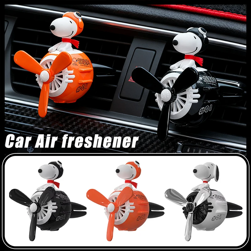 スヌーピー車の芳香剤アニメ漫画パイロットアロマセラピープロペラアウトレットベント芳香剤香水車のインテリア装飾ギフト
