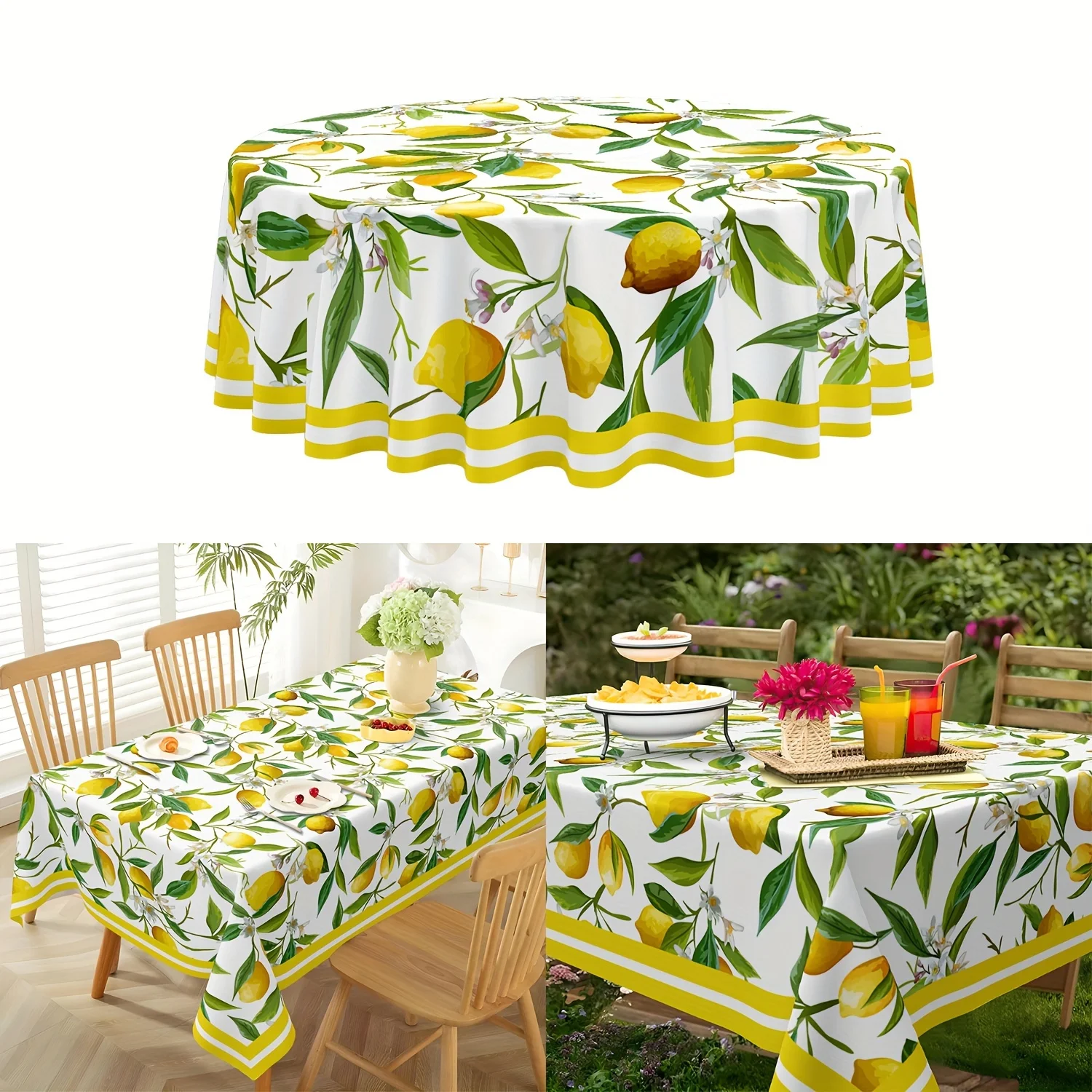 Toalha de mesa retangular flor - Yellow Desk Setup avaliação e preço